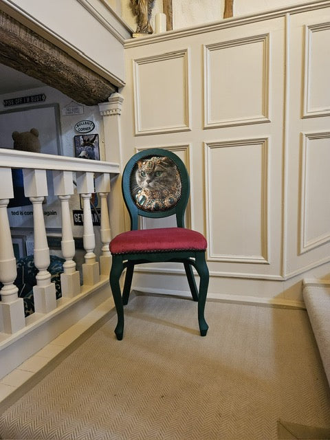 Bespoke French Louis 14th chair - Cats