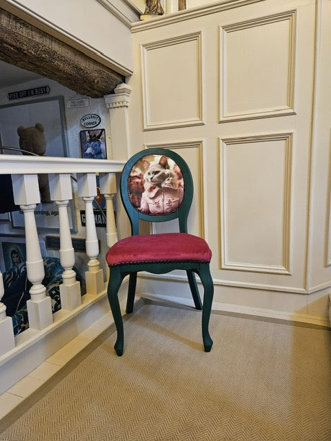 Bespoke French Louis 14th chair - Cats (Copy)