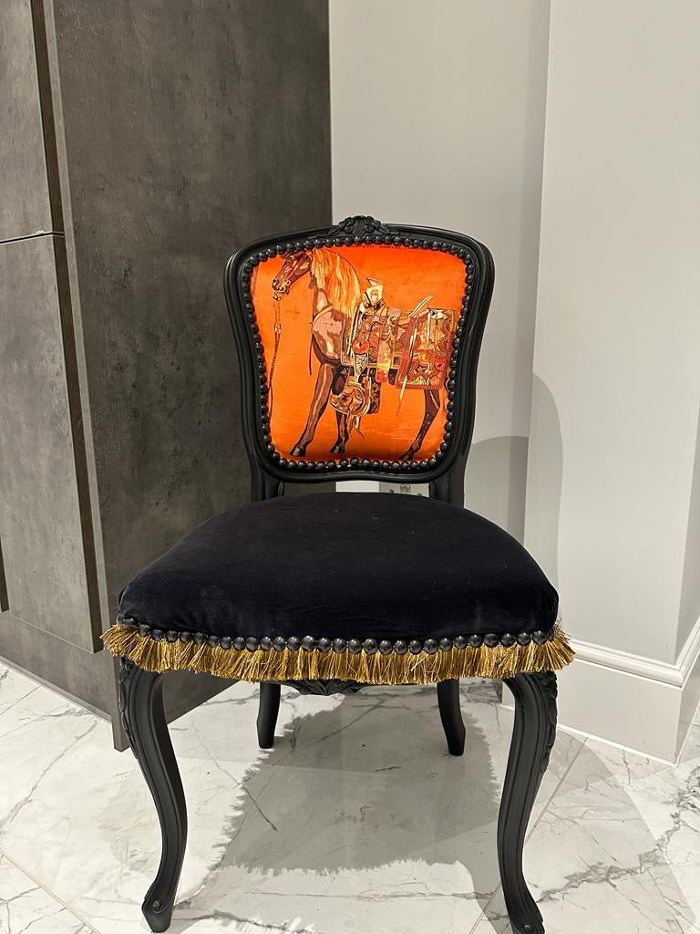 Hermes style Louis chair