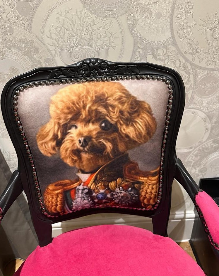 Officer cockerpoo louis style chair