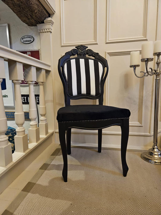 Black and white Versailles chair