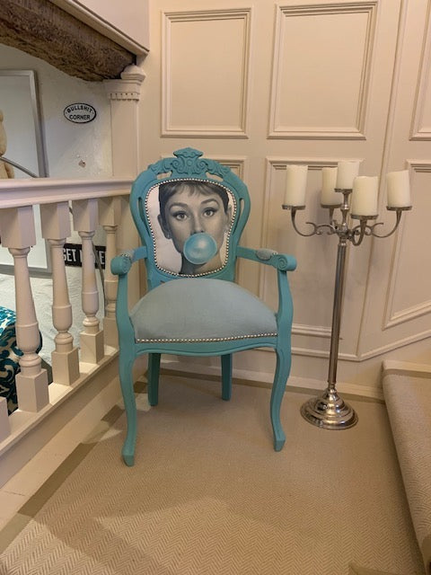 Audrey Hepburn Tiffany Bubble-Gum Chair